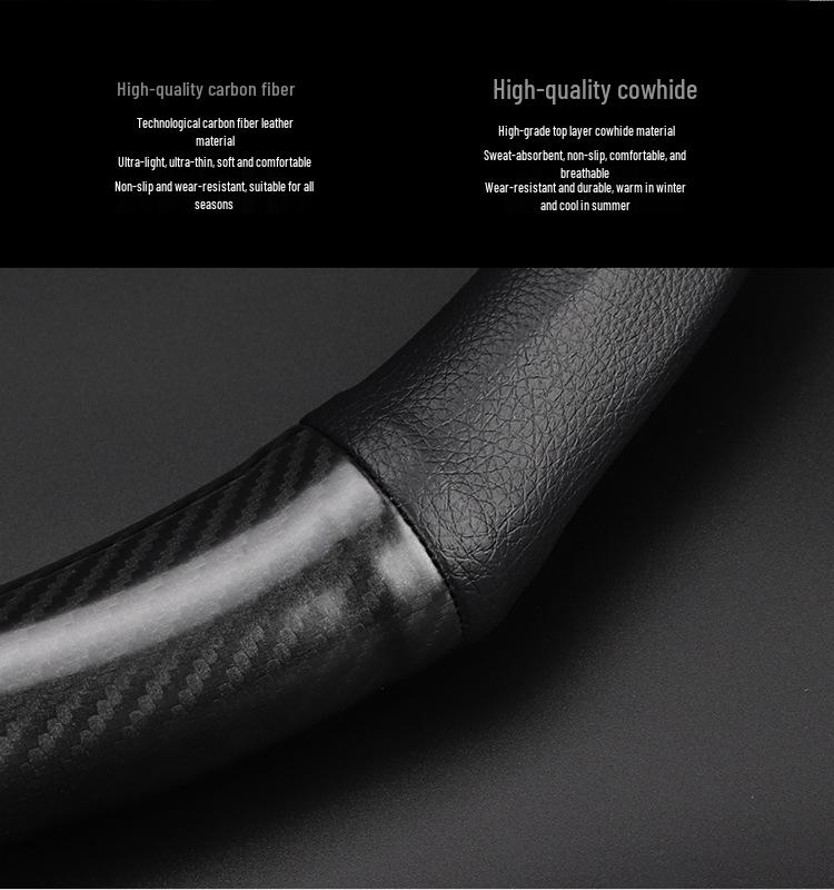 Roewe Steering Wheel Cover for RX5, RX3, i6 Plus, 550i: Genuine Leather