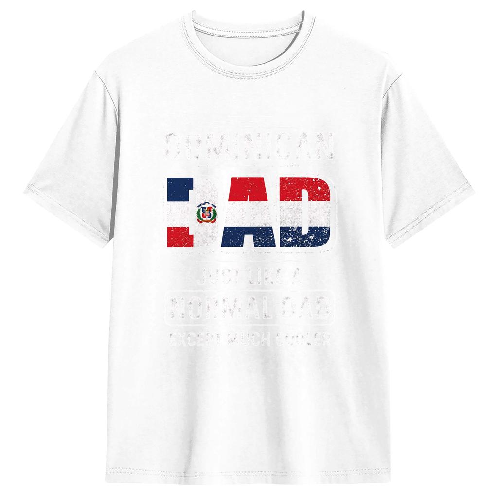 Fathers Day Unisexs T Shirt Funny Tee Shirt Short Sleeve Round Collar Tshirts Pure Cotton Big Size Clothing