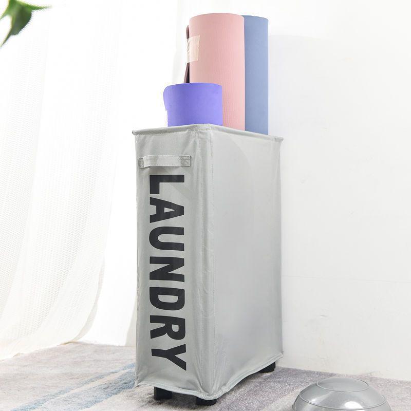 Rolling Oxford Cloth Laundry Basket - Japanese Style, Storage for Clothes, Dirty Laundry & Yoga Mats