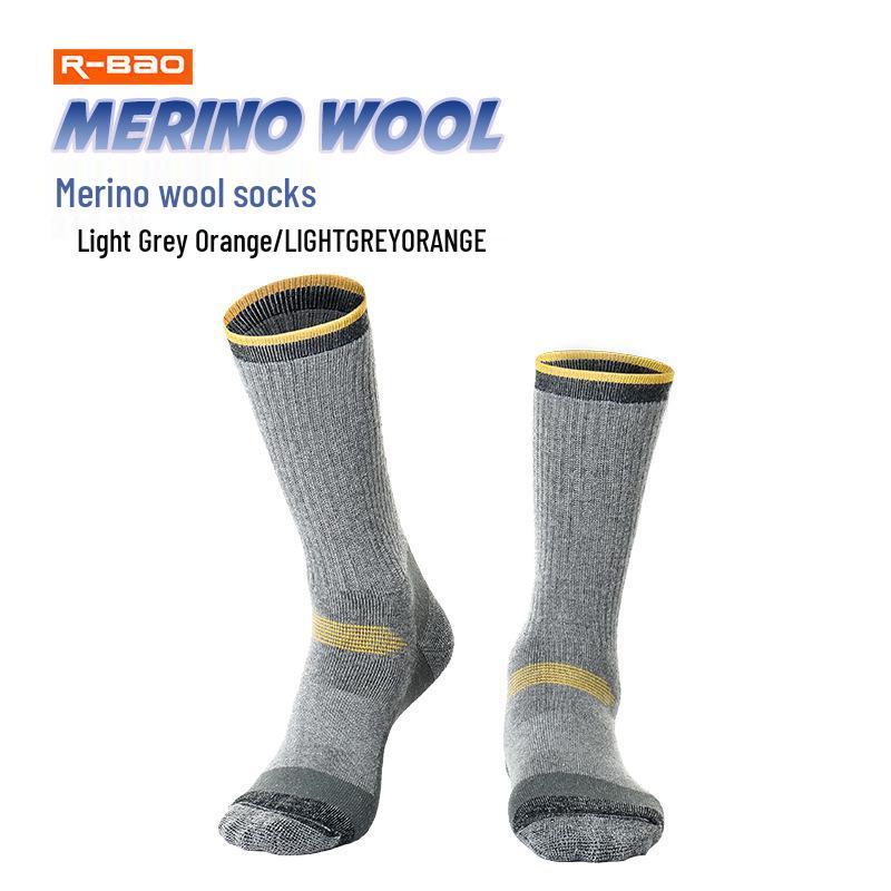 

Мужские и женские спортивные носки из мериносовой шерсти - Теплые зимние для пеших походов, катания на лыжах, альпинизма, беговых лыж. L (39-43)