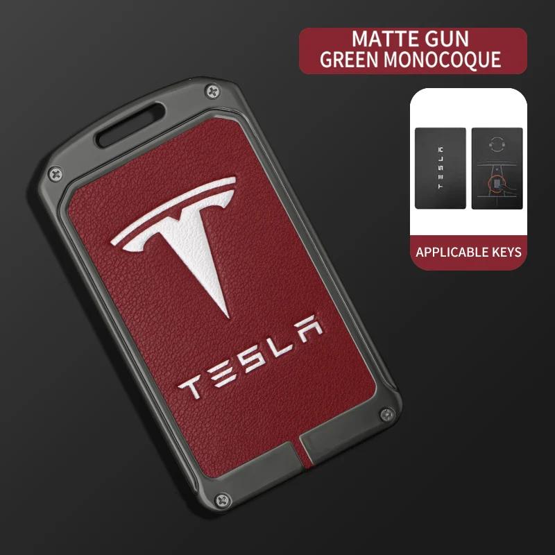 

Автомобільна наклейка 2025 Нова Tesla Сплав цинку Автомобільний NFC-ключ-картка Чохол Корпус Тримач Повний захист Для Tesla Model 3 Model Y Брелок