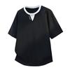 Men's American Style Faux Two-Piece Short Sleeve T-Shirt