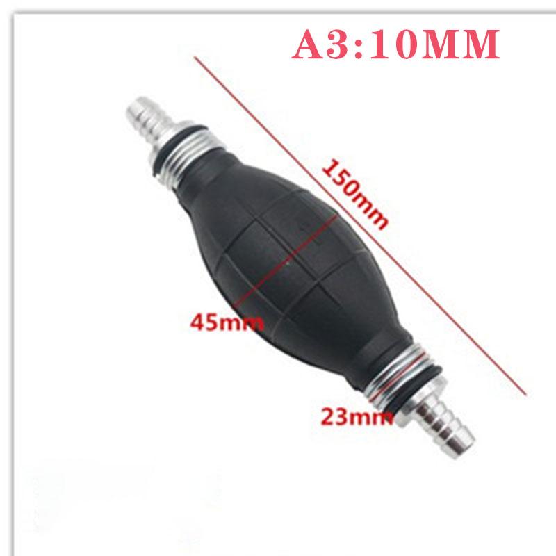 6mm/8mm/10mm/12mm Hand Fuel Pump Line Rubber Aluminum Hand Primer Bulb Diesel Oil Transfer Petrol for Car Boat Marine Outboard