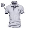 Trend Hub Embroidery 35% Cotton Polo Shirts for Men Casual Solid Color Slim Fit Mens Polos New Fashion Men Clothing