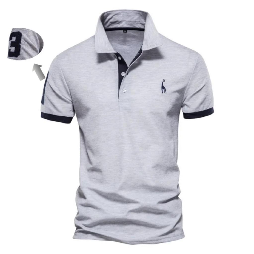 Trend Hub Embroidery 35% Cotton Polo Shirts for Men Casual Solid Color Slim Fit Mens Polos New Fashion Men Clothing