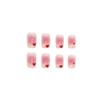 24 Pcs High-end Finished Products Can Be Manicure Patch Wearable Nail Sticker Ballet Nail Pink Ice Through Love Gradual Change