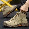 Scarpe da lavoro invernali con puntale in acciaio, scarpe da ginnastica antinfortunistiche alte alla caviglia, antiperforazione, calde e protettive, antiscivolo, stivali da lavoro invernali