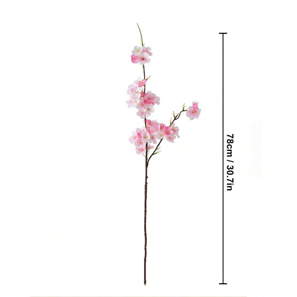 Cherry Blossom Artificial Flowers - Decorative Floral Arrangements for Living Room and Dining Table