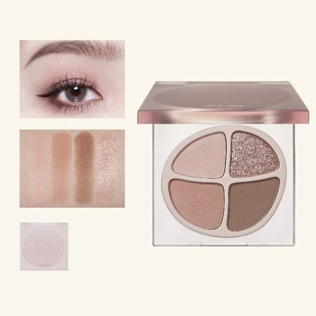 JOOCYEE - Four-color Eyeshadow Palette - Fog Peach