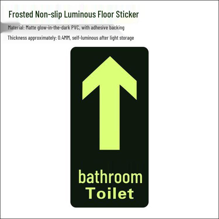 Glow-in-the-Dark Fire Exit Safety Sticker - No Electricity Needed for Stairwell Evacuation