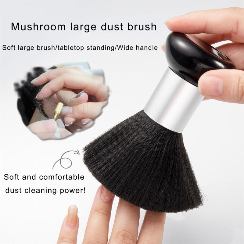 Nackenwedelbürste, Professionelle Nackenreinigungsbürste Haarschnitt Friseurwedel Haarschneidebürste Große Haarfegbürste