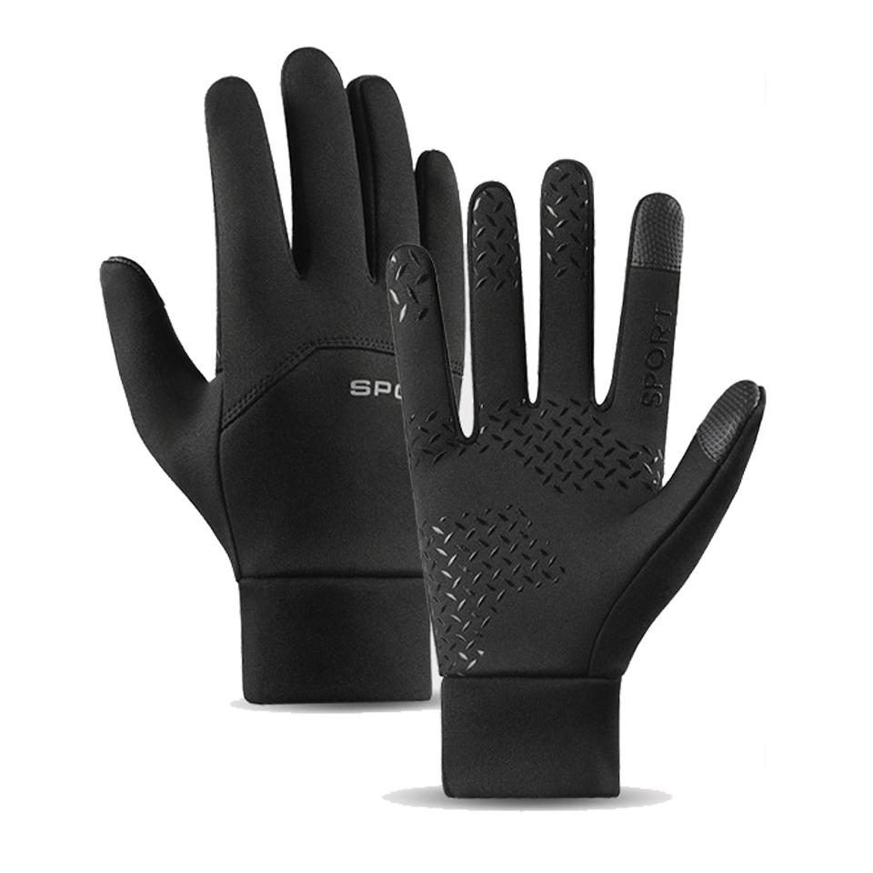 Men Winter Waterproof Cycling Gloves Outdoor Sports Ski Running Motorcycle Touch Screen Fleece Gloves Warm Full Fingers