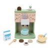 Wooden Coffee Maker Toy Coffee Maker Machine Playset Imaginative Play Kitchen Toys for Boys Girls
