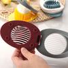 Egg Slicer with Hanging Buckle Strawberry Divider Nonslip Eggs Multi-functional Vegetable Fruit Slicing Tool Kitchen for Home