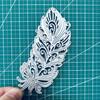 2pcs Feathers Metal Die cutting Dies For DIY Scrapbooking Photo Album Decorative Embossing Folder Stencil Die Cut