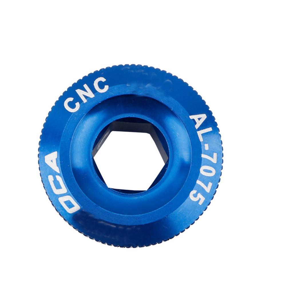 Zinc Zinc Alloy CNC Bottom Bracket Crank Cover Crankset Screws Crank Bolt Cover Cap Crank Arm Fixing Bolt M20 синий