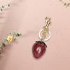 Strawberry Keychain Charm Multifuntional Bag Charm Key Accessory Alloy Texture Suitable for Keys and Fashion Bags