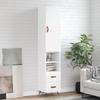 VidaXL Highboard White 34.5x34x180 Cm Engineered Wood 3198889