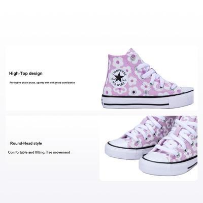 High Top Kids Canvas Shoes Kids Sneakers Purple A08117C