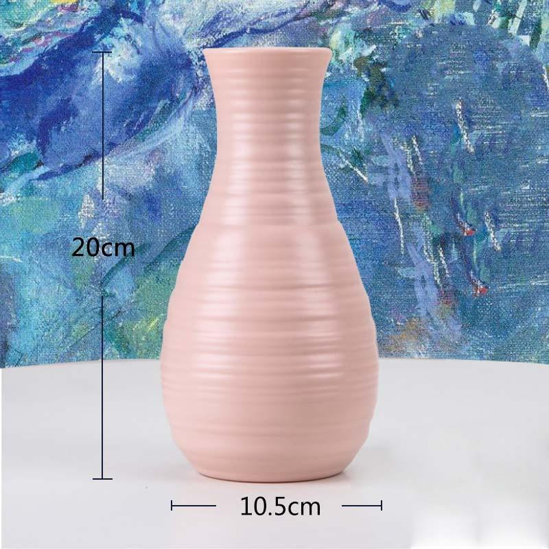 Origami Plastikvase Milchweiß Imitation Keramik Blumentopf Blumenkorb Blumenvase Dekoration Zuhause Nordische Dekoration