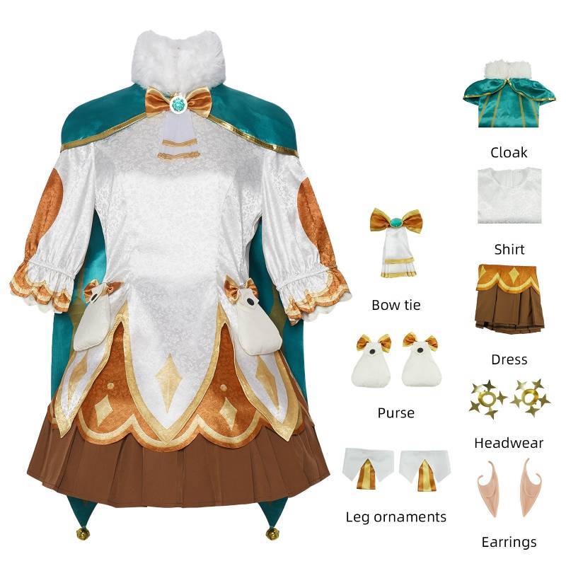 Roco Kingdom Freya Louis Iris Krithia Cosplay Costume With Soft Wool Blend For Anime Role Play And Conventions