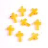 Pack of 19 Crystal Crosses Charm Holeless Design Natural Energy Enhancers for Meditations Home Office Desk Decors Craft
