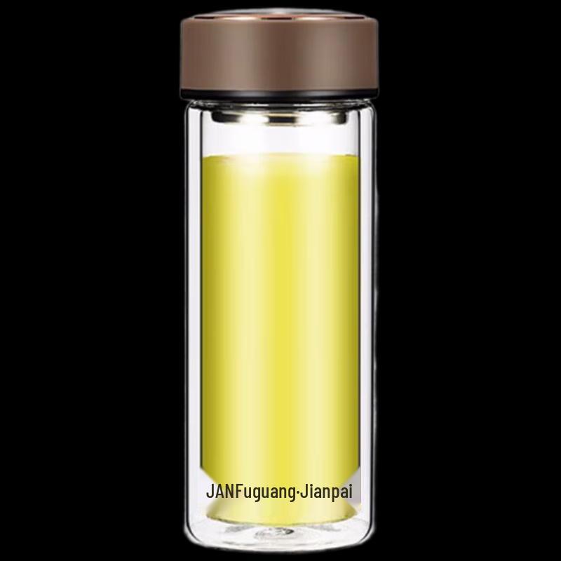 Fuguang Siming Double-Wall Glass Tea Infuser Cup