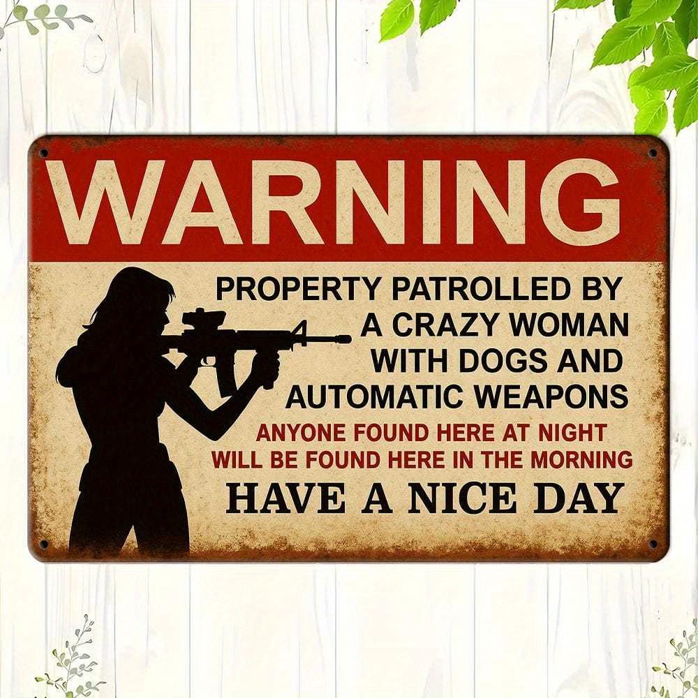 

Vintage Metal Warning Sign:Those Found Here at Night Will Be Found Here at Dawn. 7.8x11.8 Inches. Unique Home & Halloween Decor. чистый