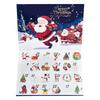 Hot Countdown Christmas Festival Christmas Advent Calendar Blind Box Snowflake Countdown Calendar Box Surprise Gift(Empty Box)