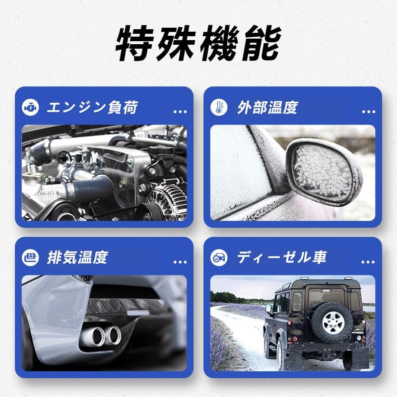 Wiiyii OBD2 Display Car HUD GPS OBD2 Dual System Turbo Screen Compatible with All with Obstacle Diagnostics and Warnings Multimeter, Head-Up A600,