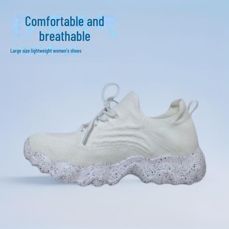 Scarpe da Donna Taglia Grande Traspiranti in Maglia Sportiva - Design Facile da Infilare