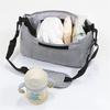 Multifunctional Baby Stroller Organizer Bag with Large Capacity & Milk Bottle Holder