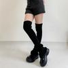 Damen Mädchen Süße Beinwärmer Gestrickt Ausgestellte Beinärmel Goth Häkeln Lockerer Bund Knöchel Haufen Socken Oberschenkel Hohe Socken
