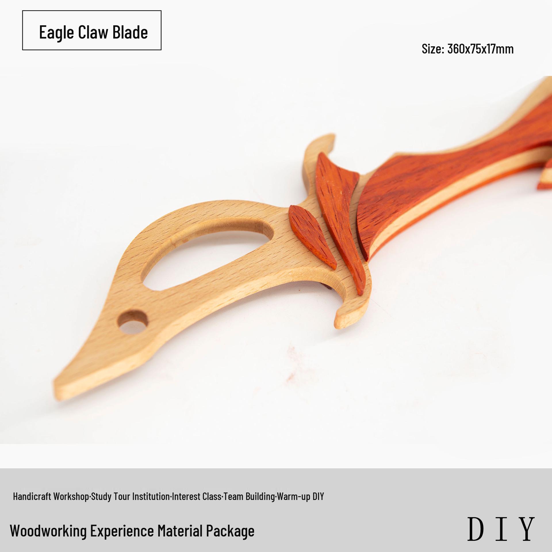 

Eagle Claw Wooden Blade Model DIY Kit - Handmade Workshop Toy