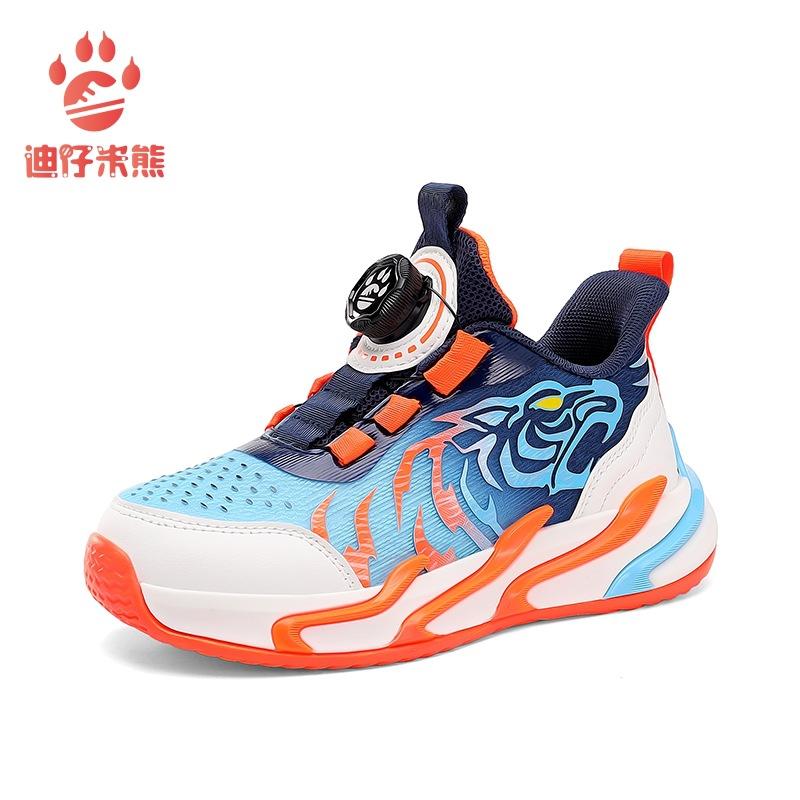 

Мужская обувь Мальчики Сетчатые кроссовки Средние и большие Детские Легкие Модные Повседневные кроссовки Вращающаяся пряжка Студенческие Мальчики Беговые 39