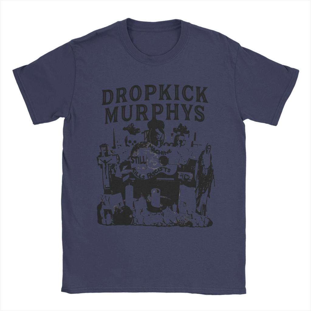 T-shirt Vintage Été Dropkick Murphys T-shirts Hipster T-shirt 100% Coton pour Hommes Y2K Rétro Ample Manches Courtes Hauts T-shirts