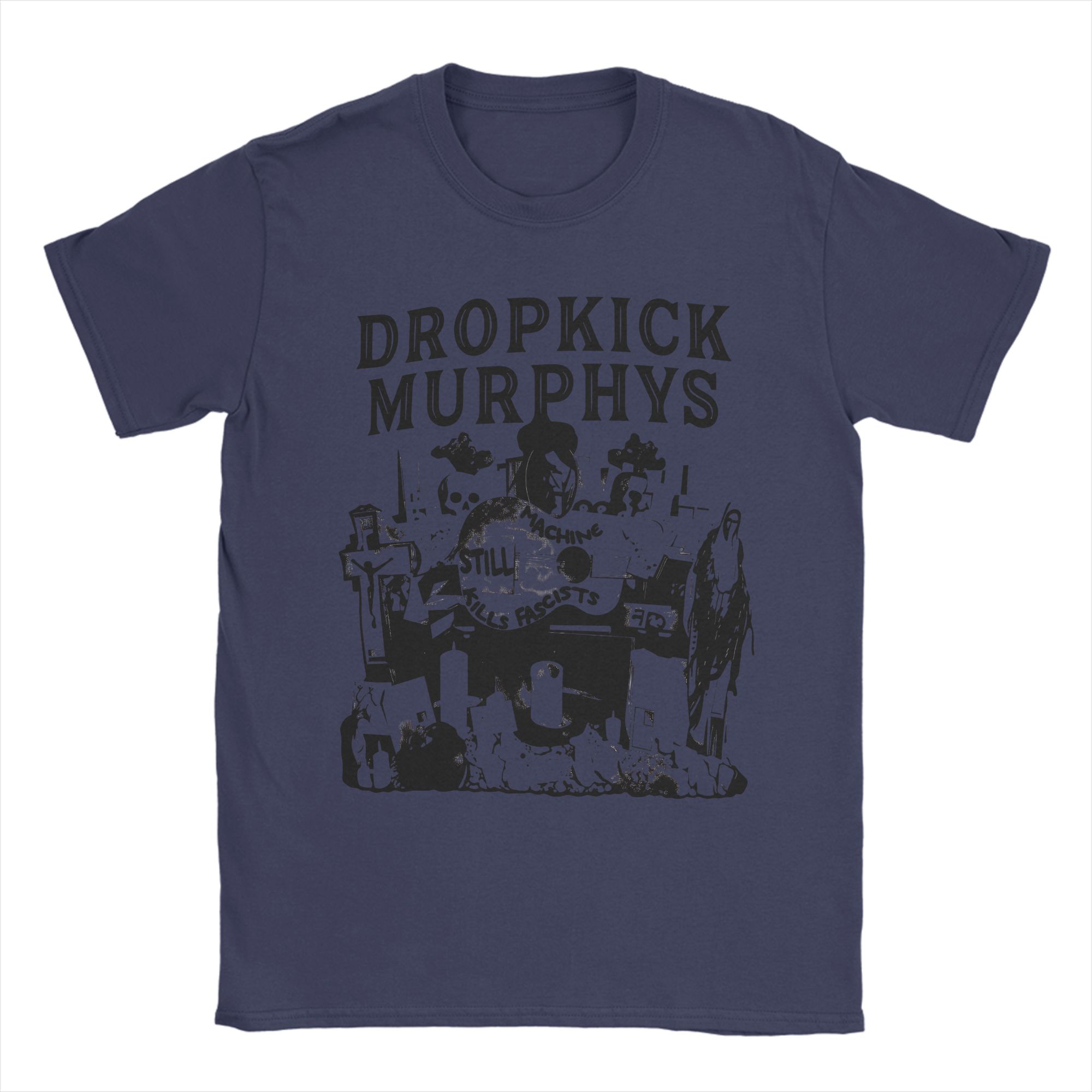 

Vintage TShirt Summer Dropkick Murphys Hipster TShirts Pure Cotton Tshirt for Men Y2K Retro Loose Short Sleeve Top Tees 4XL