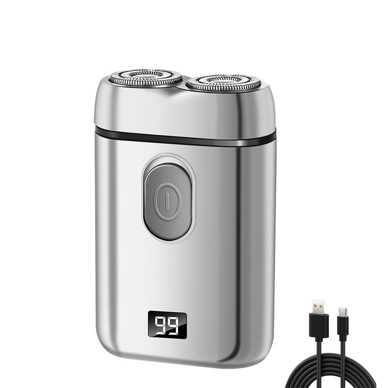 Portable Rechargeable Men's Double-Head Mini Electric Travel Shaver