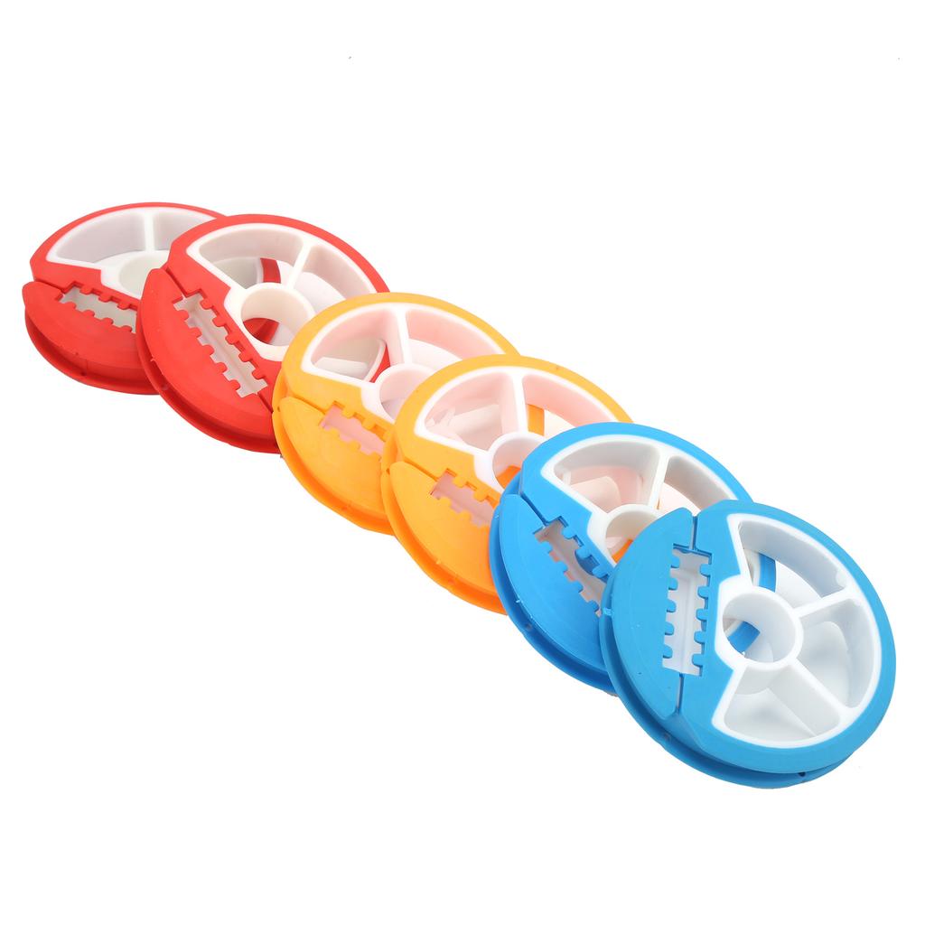 Silicone Fishing Line Storage Holders 6?Axis Colorful Fishing Line Winding Board Spool