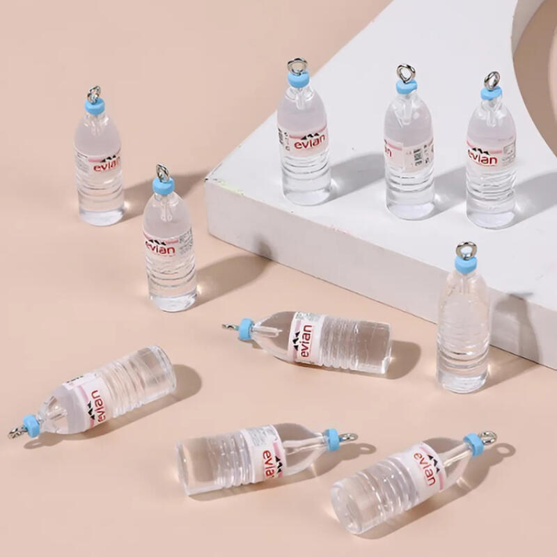 Mini water bottle, water shaped keychain, amulet keychain, lucky keychain Water bottle keychain