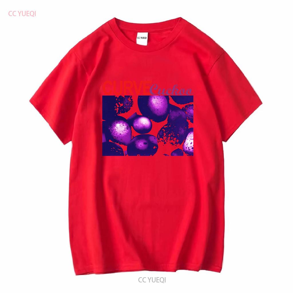 Curve T Shirt Cuckoo Long or Short Sleeves Vintage Washed Slightly Designer Clothes Homme Top For Everyday Wear Soft Breathable