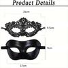 Elegant Half Face Masquerade Mask Black Hollow Venetian Mask Lace Eye Mask Carnival
