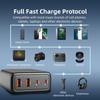 Multiple Port 100W  Fast Charging with 4 Outputs USB C Power Adapter for Laptops, Tablets, and Phones