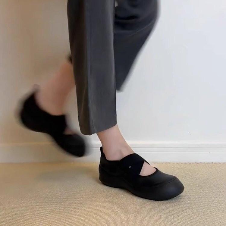 Fashion Retro Woman Shoes Casual Female Sneakers Clogs Platform Flats Modis All-Match Creepers Summer Cross Dress 2025 New Mary Janes Ru