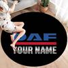 Daf Team Custom Name Round Area Rug Carpet Rug For Living Room Bedroom Sofa Playroom Decor Nonslip Floor Mat