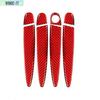 Red Carbon Fiber Car Door Handle Cover Trim For BMW 3 Series E90 E92 05-12 New