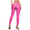 S-3XL Damen durchsichtige Netz- und PU-Leder-Leggings mit hohem Bund Reißverschluss im Schritt Strumpfhosen für stilvolle Rave-Nachtclub-Partys