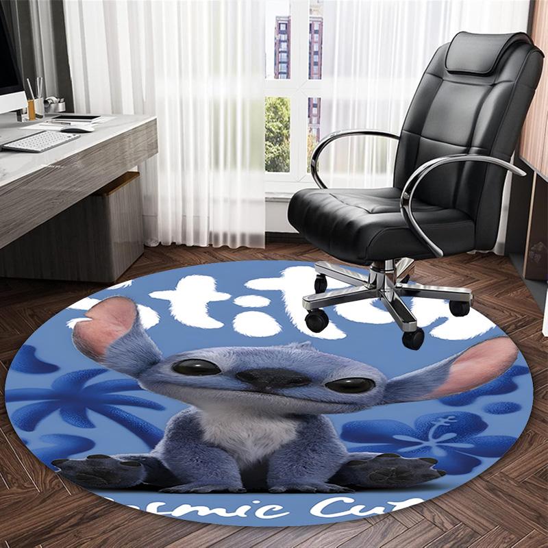 1pc S-Stitch17 Carpet, Round Rug, Comfortable, Suitable for Entryways, Living Rooms, Office, And Bedrooms, Christmas Decoration