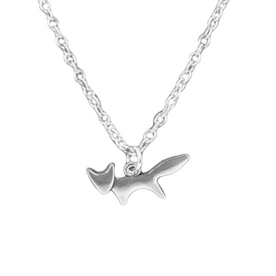 Mode Frauen Running Fox Anhänger Kette Halskette Party Schmuck Geburtstagsgeschenk