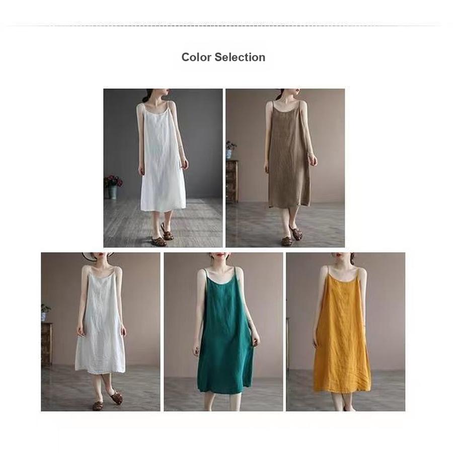 Pure Cotton Sleeveless Tank Top Women Summer New Style Plus Size Loose Inner Dress Long Skirt for Girls